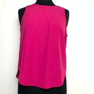 Workables by Francine Browner hot Pink/Fuchsia button back Top M